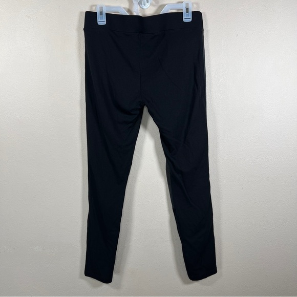 MEDIUM CABI BLACK FAUX LEATHER MOTO LEGGINGS  GOTH STRETCH PULL ON STYLE - Picture 5 of 10